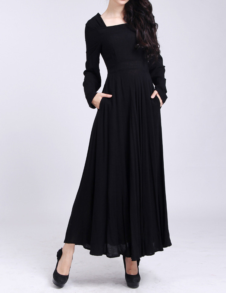 full sleeves cotton frock